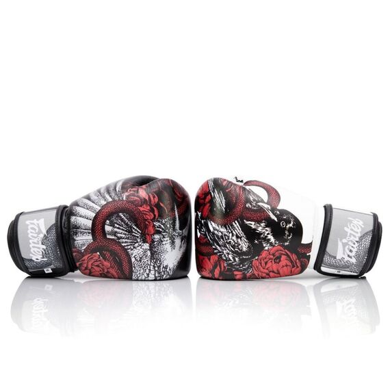 Boxing gloves Fairtex BGV24 The Beauty of Survival, Colour: Weiss, OZ: 10oz, 6 image