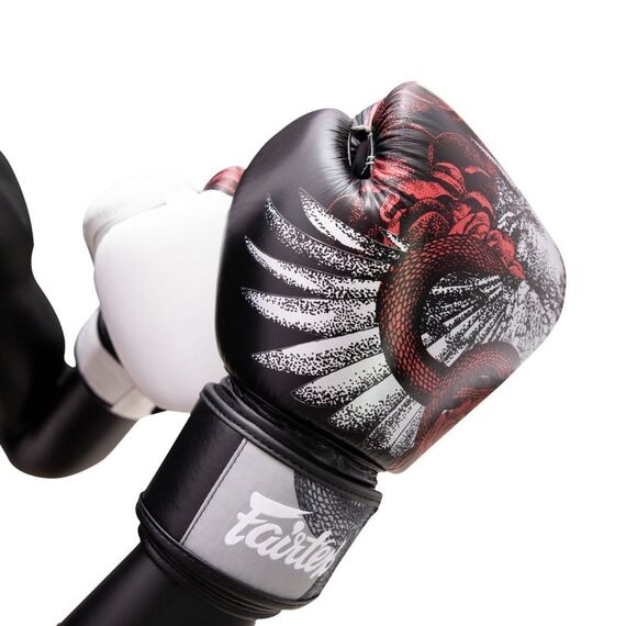 Boxing gloves Fairtex BGV24 The Beauty of Survival, Colour: Weiss, OZ: 10oz, 7 image