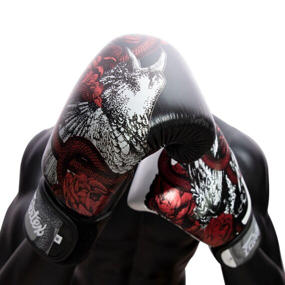 Boxing gloves Fairtex BGV24 The Beauty of Survival, Colour: Weiss, OZ: 10oz, 8 image