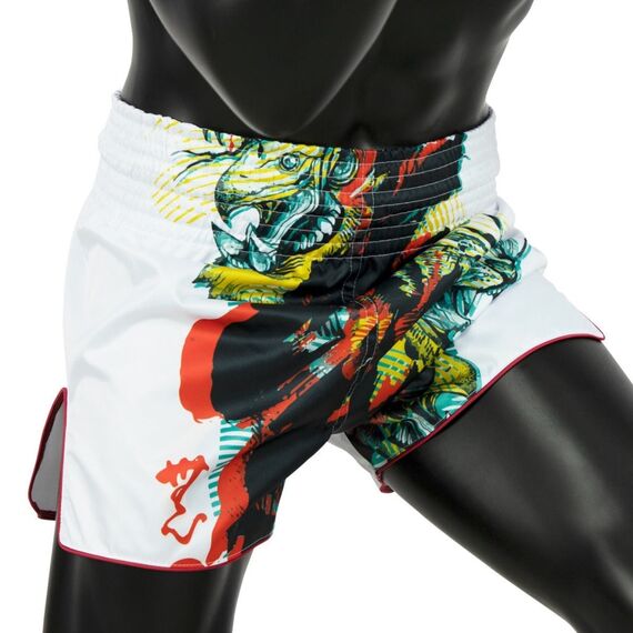 Short de Muay Thai Fairtex Satoru's collection, Taille: L, Couleur: Blanc, 4 image