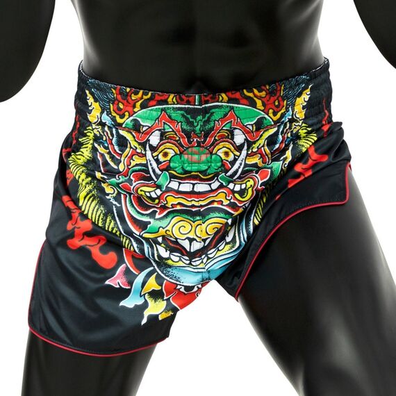 Muay Thai Shorts Fairtex Kabuki, Size: L, Colour: Schwarz, 3 image