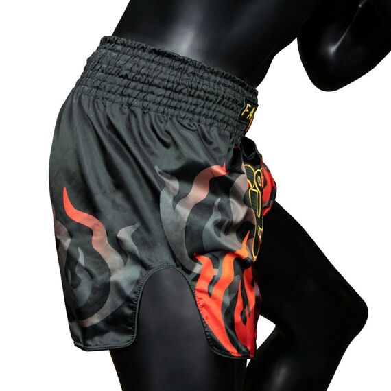 Muay Thai Shorts Fairtex Volcano, Bekleidungsgrösse: L, Farbe: Orange, 5 image