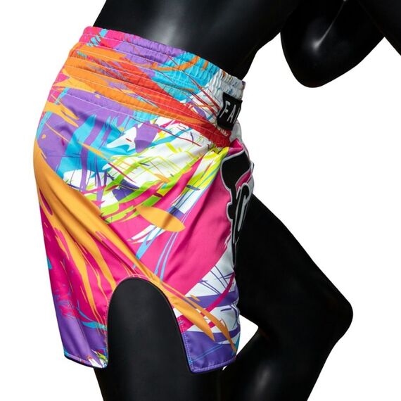 Muay Thai Shorts Fairtex World Music, Bekleidungsgrösse: M, Farbe: Weiss, 5 image