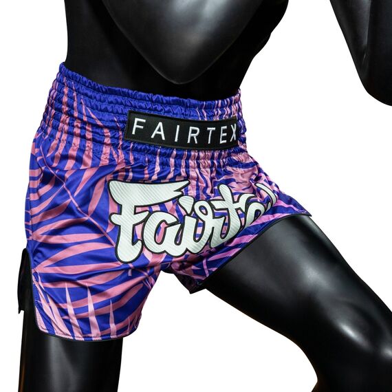 Muay Thai Shorts Fairtex Enchanted Jungle, Bekleidungsgrösse: L, Farbe: Violett, 3 image