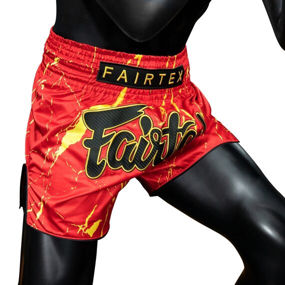 Muay Thai Shorts Fairtex Inferno, Bekleidungsgrösse: 2XL, Farbe: Rot, 4 image