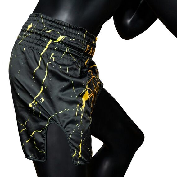 Muay Thai Shorts Fairtex Black Marble, Size: L, Colour: Schwarz, 5 image