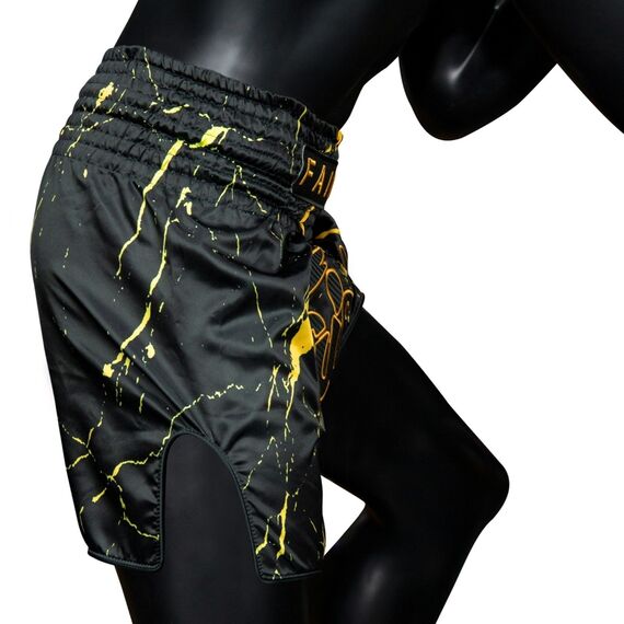 Muay Thai Shorts Fairtex Black Marble, Size: S, Colour: Schwarz, 5 image