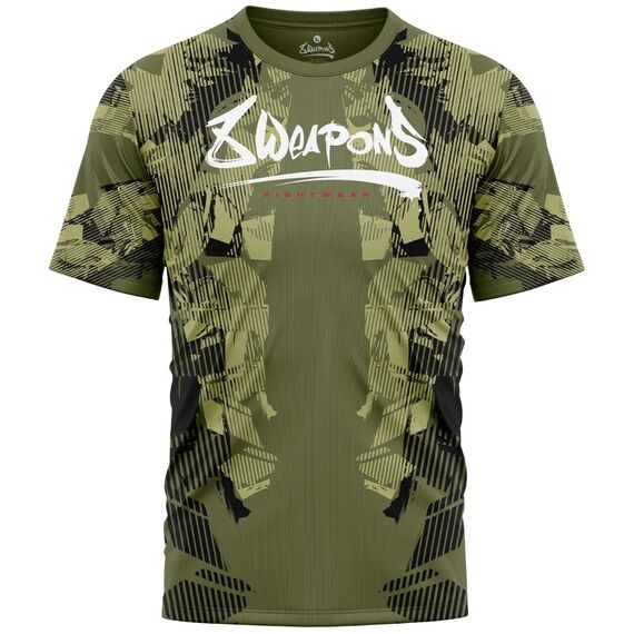 8 WEAPONS Functional T-Shirt, Hit 2.0, olive-black, XXL, Size: 2XL, Colour: Khaki