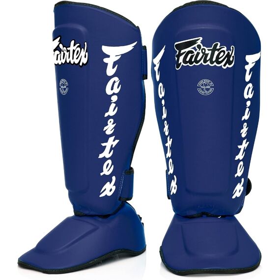 Protèges-Tibias Fairtex SP7 Twister Détachable, Taille: L, Couleur: Bleu
