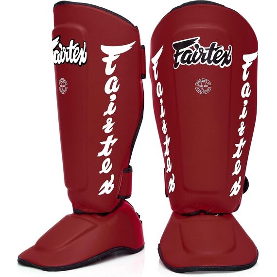 Shin guards Fairtex SP7 Twister Detachable, Size: M, Colour: Rot