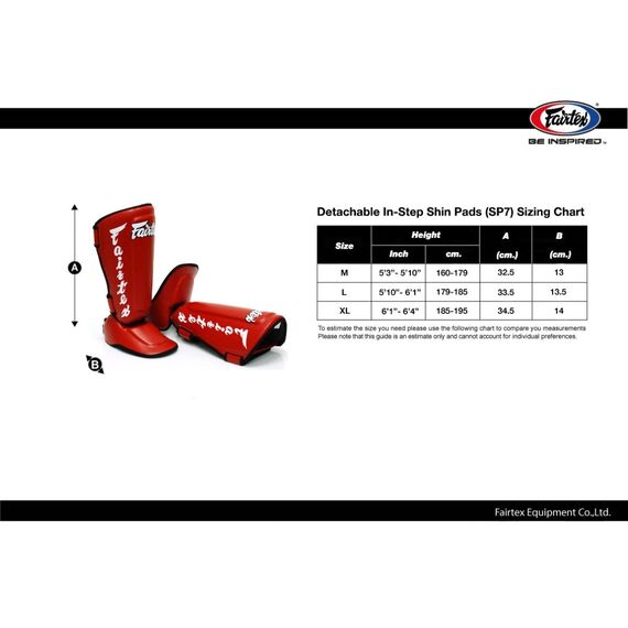 Shin guards Fairtex SP7 Twister Detachable, Size: S, Colour: Rot, 6 image