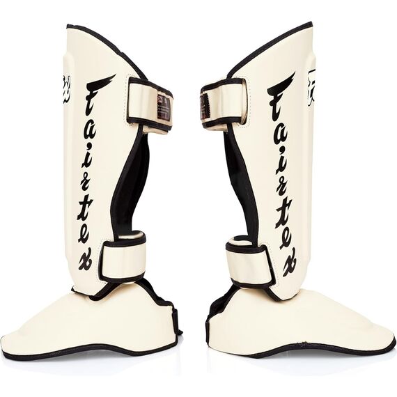 Protèges-Tibias Fairtex SP7 Twister Détachable, Taille: S, Couleur: Blanc, 2 image