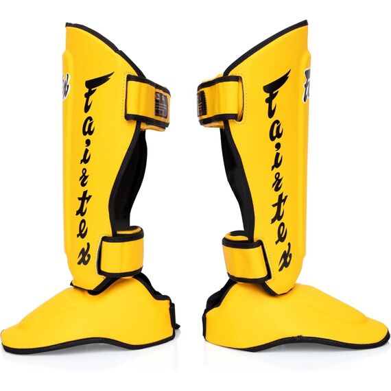 Protèges-Tibias Fairtex SP7 Twister Détachable, Taille: L, Couleur: Jaune, 4 image