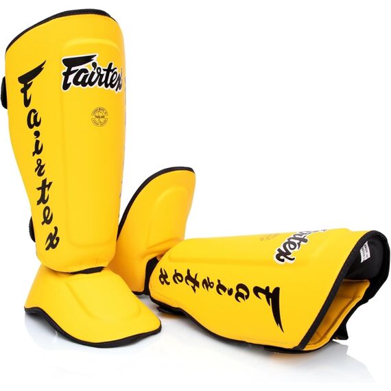 Schienbeinschützer Fairtex SP7 Twister Abnehmbar, Bekleidungsgrösse: M, Farbe: Gelb, 2 image