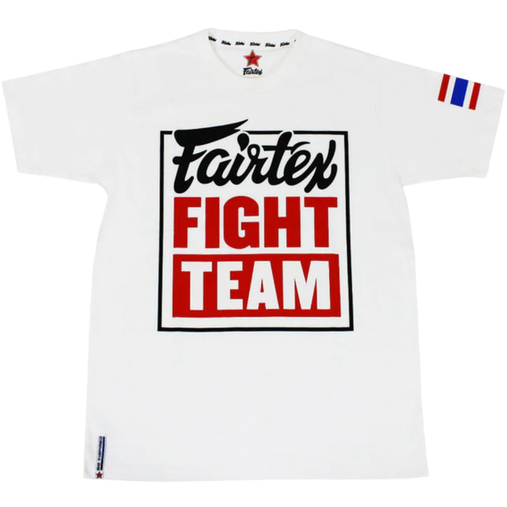 T-Shirt Fairtex Fight Team, Size: M, Colour: Weiss
