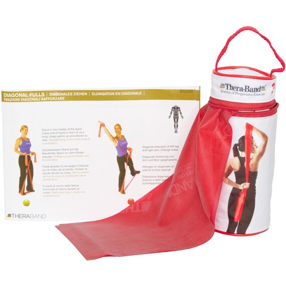 Bande d'exercice élastique 2.5m TheraBand | Rouge