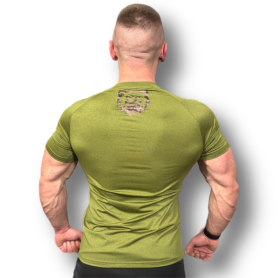 Stretch T-shirt, Size: M, Colour: Khaki, 2 image