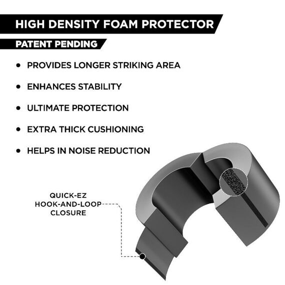 Free Standing Target Black+ Bag Mitts, Colour: Gold, Length: 1.8m, 8 image