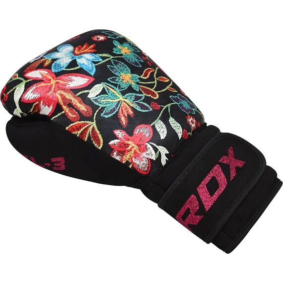 RDX FL3 Floral Boxing Gloves, Colour: Multicolor, OZ: 8oz, 2 image