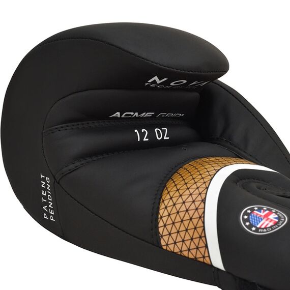 RDX Aura Plus T-17 Boxing Gloves, Colour: Schwarz, OZ: 12oz, 2 image
