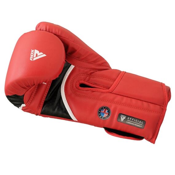 RDX Aura Plus T-17 Boxing Gloves, Colour: Rot, OZ: 10oz, 2 image