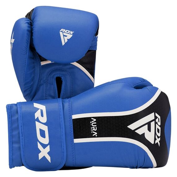 RDX Aura Plus T-17 Boxing Gloves, Colour: Blue, OZ: 10oz