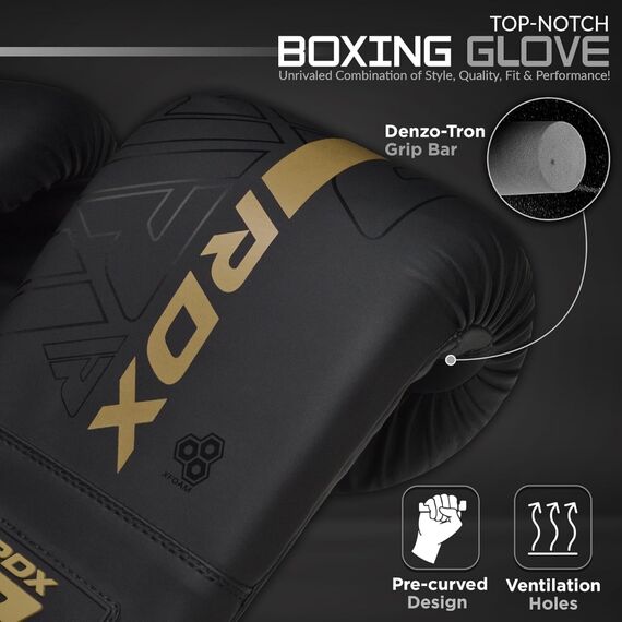 RDX F6 KARA - Gants de sac robustes et performants, Couleur: Dore, 2 image