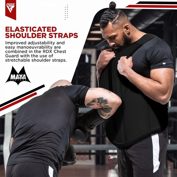 Chest Guard F6 Matte Black-L/XL, Colour: Schwarz, Size: L-XL, 4 image