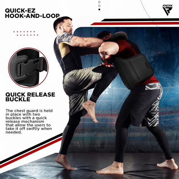 Chest Guard F6 Matte Black-L/XL, Colour: Schwarz, Size: L-XL, 3 image