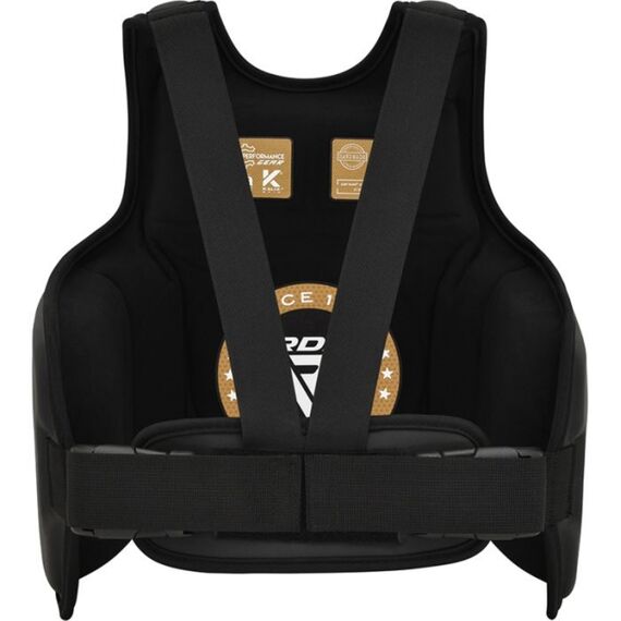 Chest Guard F6 Matte Golden-S/M, Colour: Schwarz, Size: S-M, 3 image