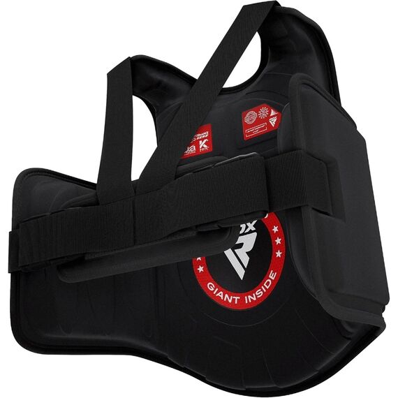 Chest Guard F6 Matte White-S/M, Colour: Schwarz, Size: S-M, 9 image