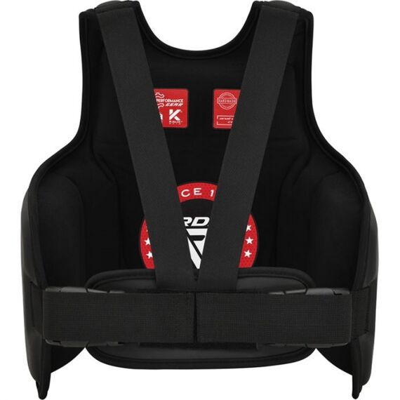Chest Guard F6 Matte White-S/M, Colour: Schwarz, Size: S-M, 3 image