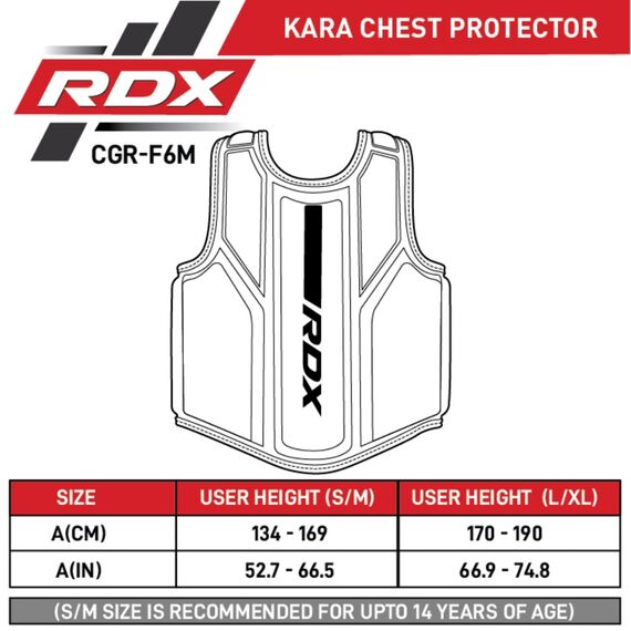 Chest Guard F6 Matte White-S/M, Colour: Schwarz, Size: S-M, 2 image