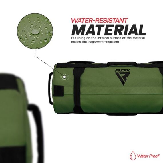 Fitness sand bag (57 to 91 kg), Colour: Khaki, Additional Weight: 91, 3 image