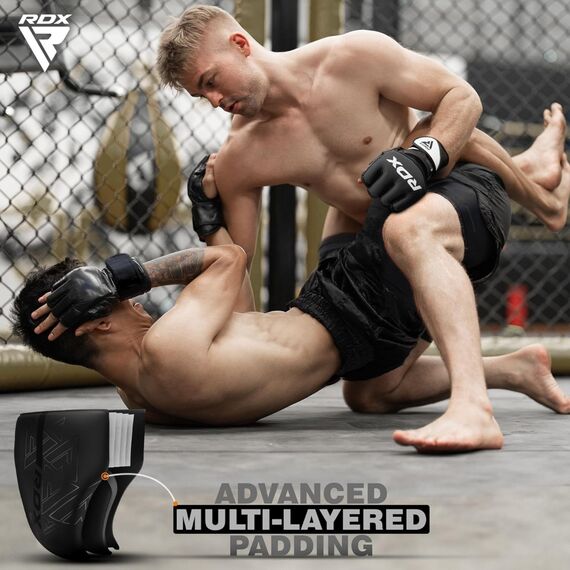 Groin Guard Rex F6 Matte Golden-L, Size: L, Colour: Schwarz, 4 image