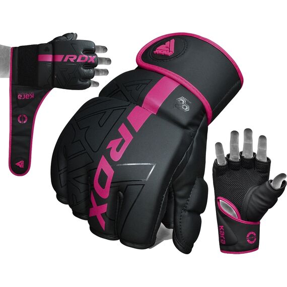 Grappling Gloves F6 Matte Pink-S, Size: S, Colour: Schwarz, 3 image