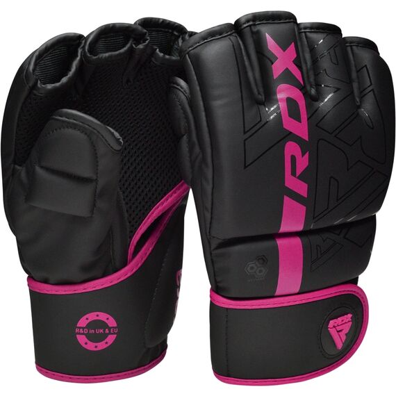 Grappling Gloves F6 Matte Pink-S, Size: S, Colour: Schwarz, 7 image