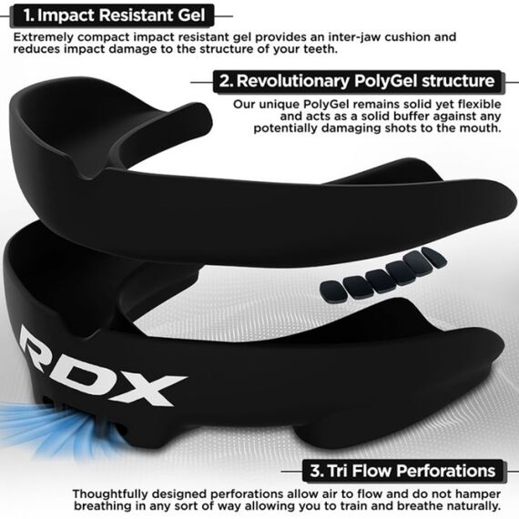 RDX Mouth Guard Junior below 12 years, Colour: Schwarz, 3 image