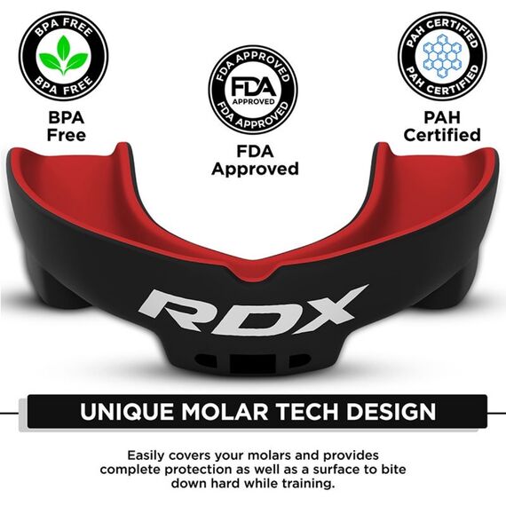 RDX Mouth Guard Junior below 12 years, Colour: Schwarz, 2 image