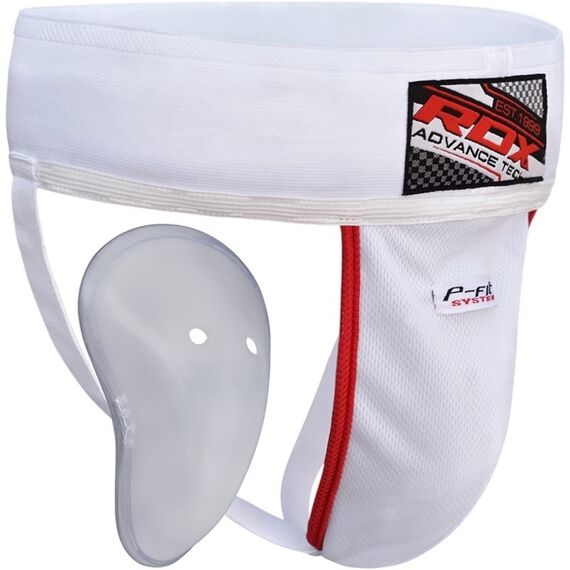 RDX H1 Coquille Supporter – Protection Ultime pour Combattants, Size: M, Colour: Weiss, 6 image