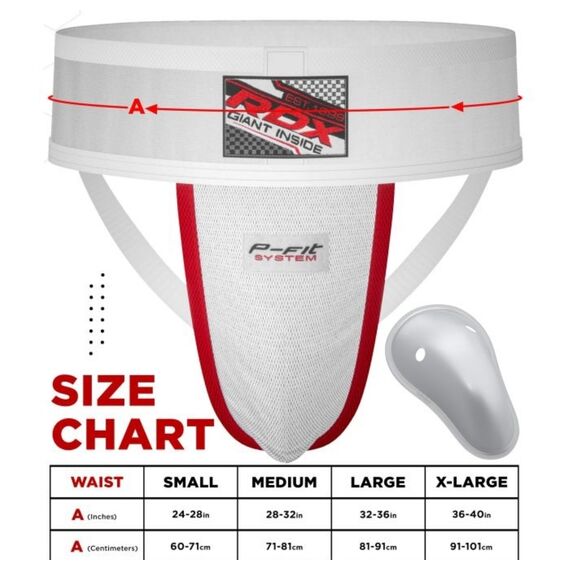 RDX H1 Coquille Supporter – Protection Ultime pour Combattants, Size: M, Colour: Weiss, 4 image