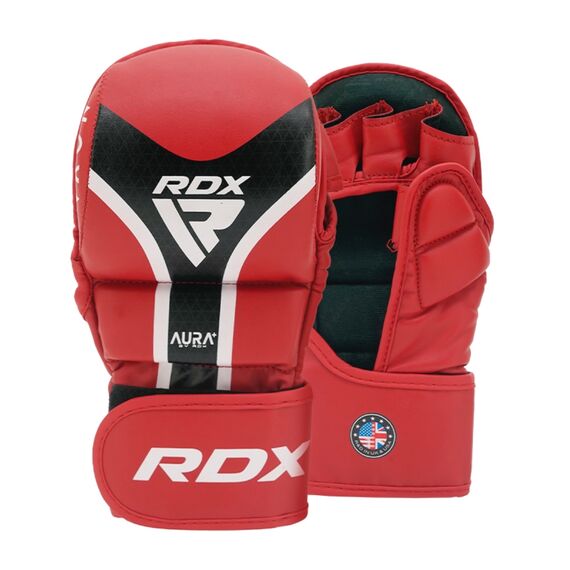Gants de MMA Shooter Aura Plus T-17, Taille: M, Couleur: Rouge