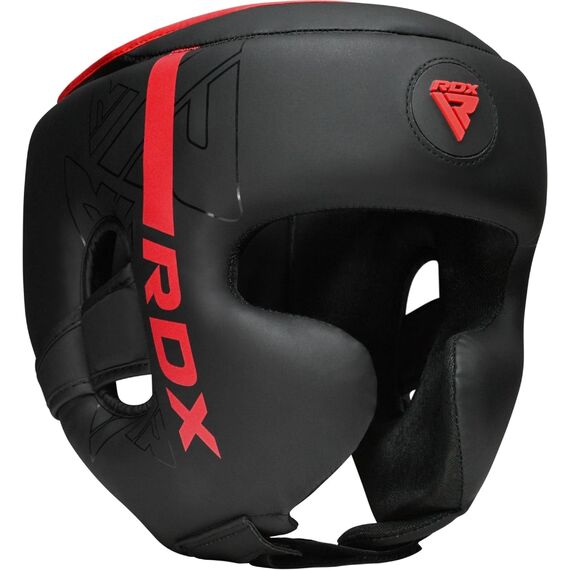 Head Guard F6 Matte Red-L, Size: L, Colour: Schwarz