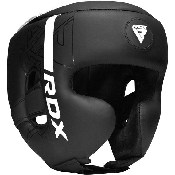 Head Guard F6 Matte White-M, Size: M, Colour: Schwarz