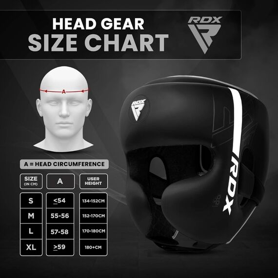 Head Guard F6 Matte White-M, Size: M, Colour: Schwarz, 9 image
