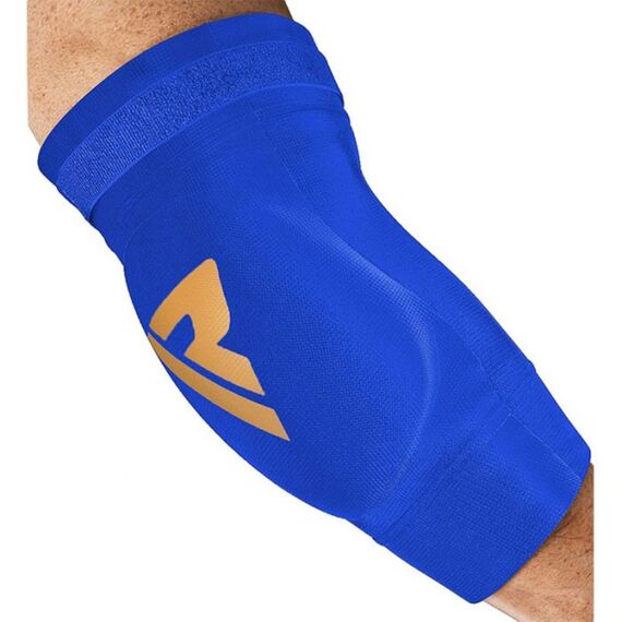 Hosiery Elbow Foam Blue/Gold-L, Size: L, Colour: Blue