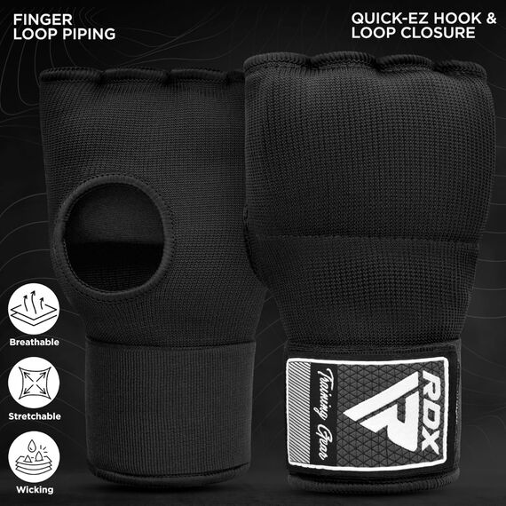 Sous-gants de boxe : Protection et confort pour vos entraînements, Taille: L, Couleur: Noir, 2 image