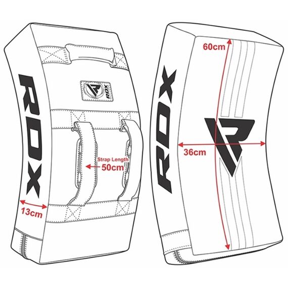 RDX T1 Kick Shield – Best Protection for Combat Training, Size: One Size, Colour: Blue, 2 image
