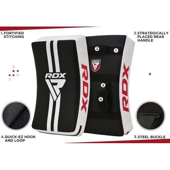 RDX T1 Kick Shield – Best Protection for Combat Training, Size: One Size, Colour: Schwarz, 4 image
