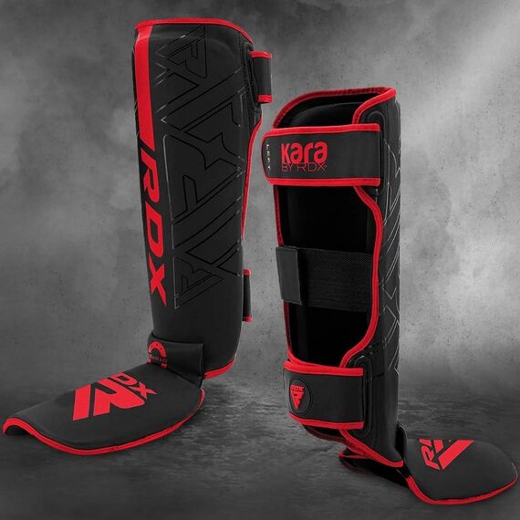 Shin Instep F6 Matte Red-S, Size: S, Colour: Schwarz, 4 image